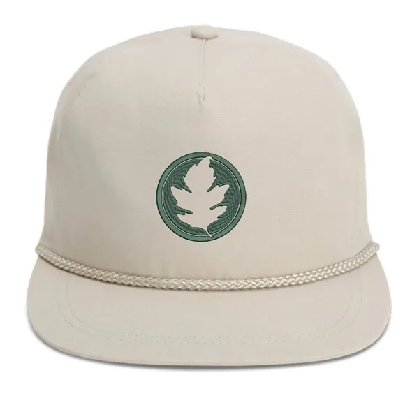 Imperial DNA001 5-Panel Original Rope Cap with leatherette patch or embroidery... from ASI 74601 Calico