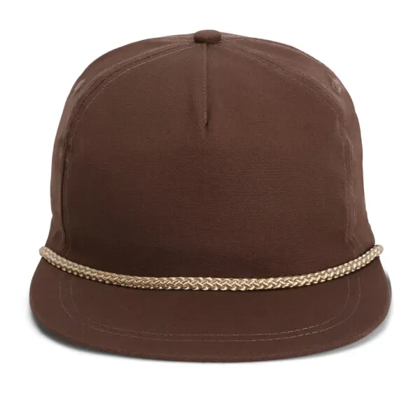 Imperial DNA001 5-Panel Original Rope Cap with leatherette patch or embroidery... from ASI 74601 Calico