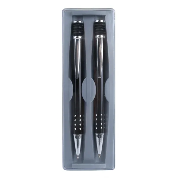 Pen & Pencil Set features metal retractable ballpoint pen and mechanical... from ASI 46755 Cosmo Promos
