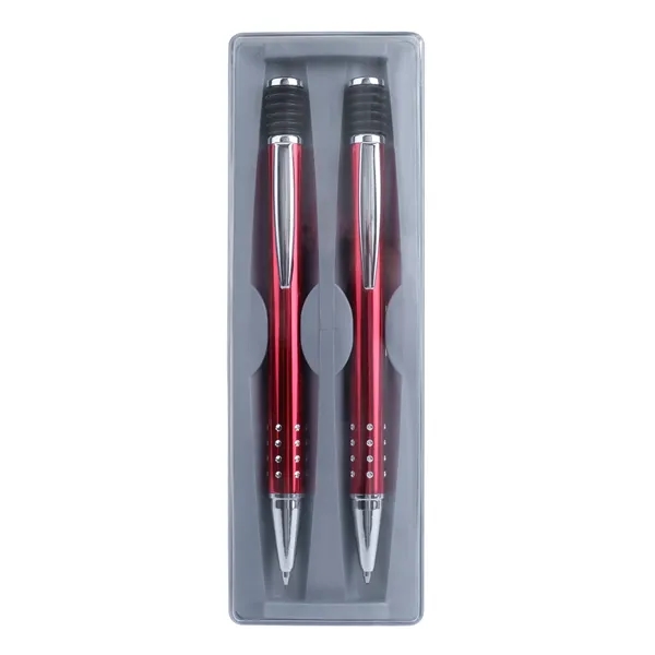 Pen & Pencil Set features metal retractable ballpoint pen and mechanical... from ASI 46755 Cosmo Promos