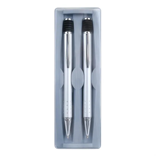 Pen & Pencil Set features metal retractable ballpoint pen and mechanical... from ASI 46755 Cosmo Promos