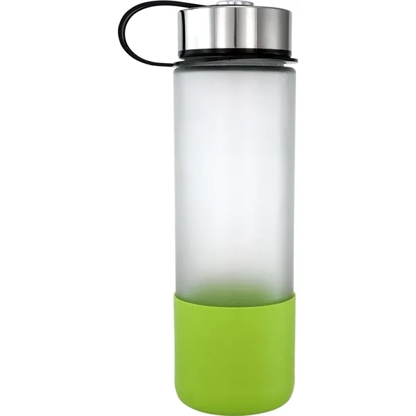 Metal Lanyard Lid 22 oz. Frosted Glass Grip Bottle... from ASI 30208 A P Specialties / AP Specialties