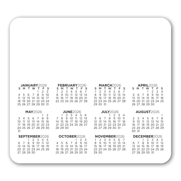 3 1/2" x 3 7/8" calendar magnet with round corners and... from ASI 68507 The Magnet Group / Magnet LLC™