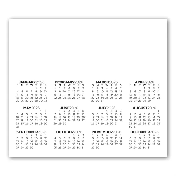3 13/32" x 3 29/32" calendar magnet with square corners and... from ASI 68507 The Magnet Group / Magnet LLC™