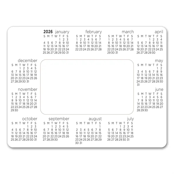 5 1/2" x 7 1/4" calendar picture frame magnet with rectangular... from ASI 68507 The Magnet Group / Magnet LLC™