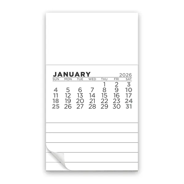 Magnetic business card with tear-off 12-month calendar attachment.... from ASI 68507 The Magnet Group / Magnet LLC™