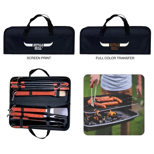 9 Piece BBQ set packed in a zippered carrying case.... from ASI 52710 Lincoln Line