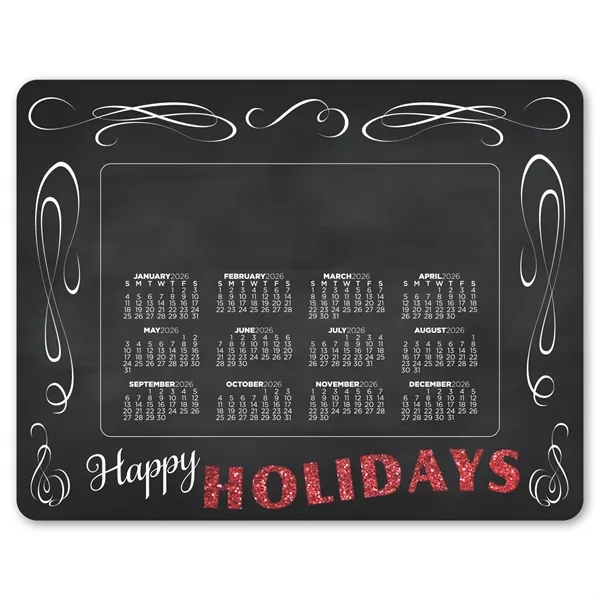 Holiday-themed picture frame with punch-out calendar magnet.... from ASI 68507 The Magnet Group / Magnet LLC™
