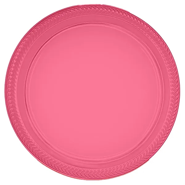9" round plastic plate in a wide variety of colors; made... from ASI 91880 Tranter Graphics Inc