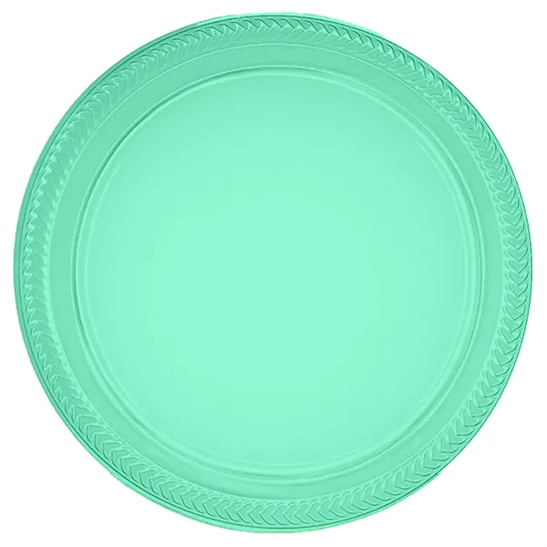 9" round plastic plate in a wide variety of colors; made... from ASI 91880 Tranter Graphics Inc