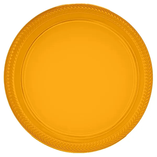 9" round plastic plate in a wide variety of colors; made... from ASI 91880 Tranter Graphics Inc