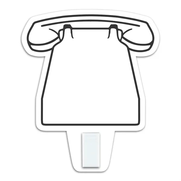 Telephone shaped magnet with clip attachment and four color process imprint.... from ASI 68507 The Magnet Group / Magnet LLC™