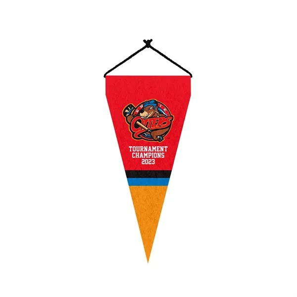 Small triangle polyester felt pennant great for fairs, festivals, and sporting... from ASI 93987 Martini-Vispak Inc.