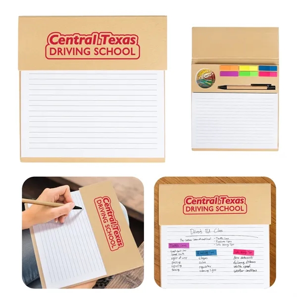 Note pad with paper clips, pen and sticky notes.... from ASI 52710 Lincoln Line