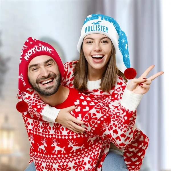 Santa hat made from white polyester fleece. One adult size fits... from ASI 93987 Martini-Vispak Inc.