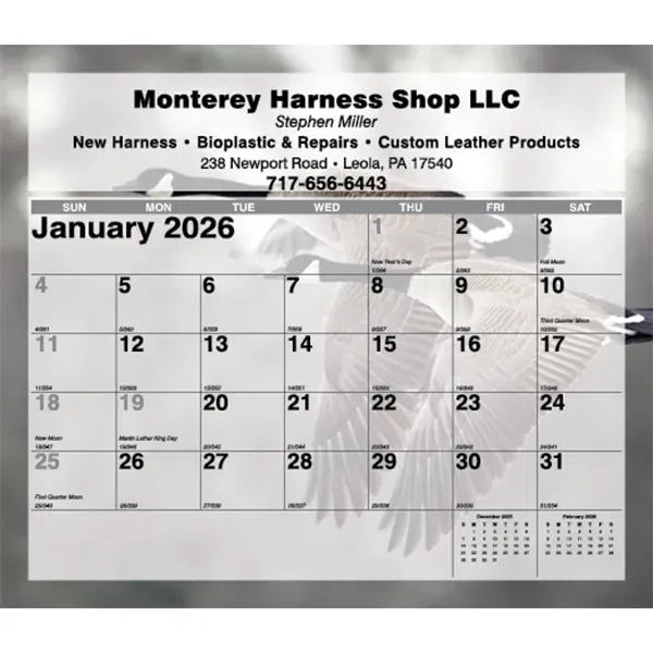 12 month tear-off sheets calendar featuring photos of animals and birds... from ASI 50873 Drum-Line / Drum-line Inc