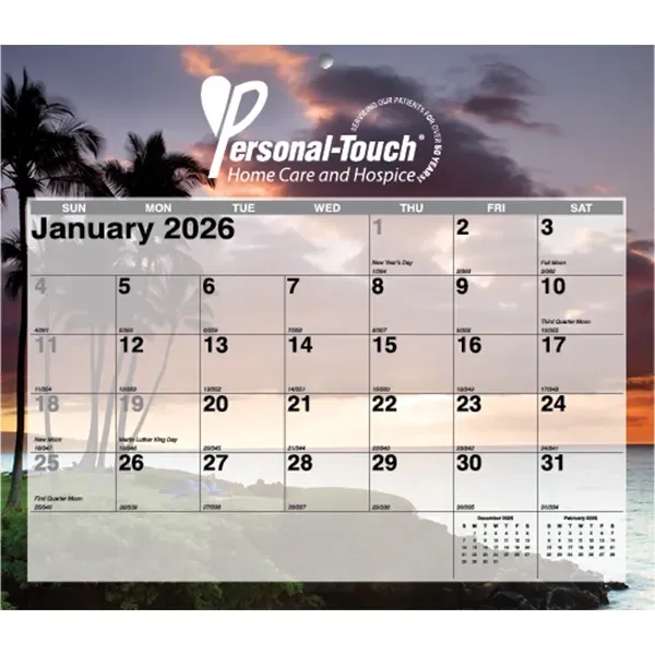 12 month tear-off sheet calendar featuring photos of scenic American coasts.... from ASI 50873 Drum-Line / Drum-line Inc