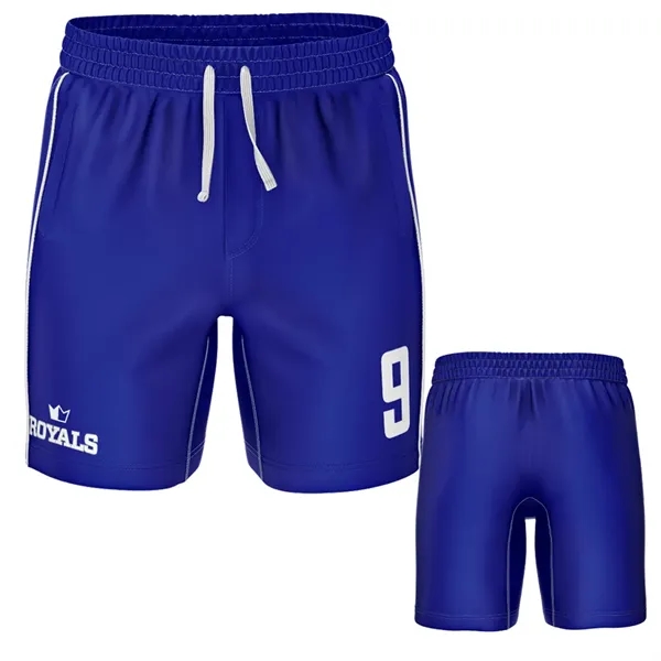 Basketball shorts constructed from durable soft lightweight 5 oz. stretch polyester... from ASI 93987 Martini-Vispak Inc.
