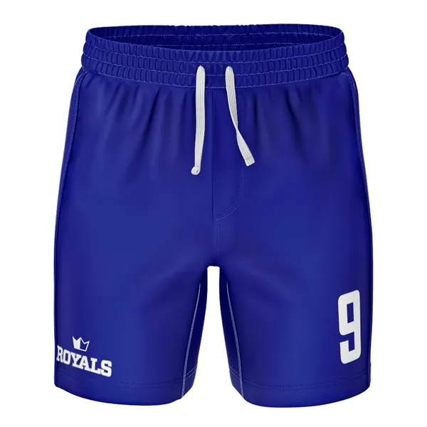 Basketball shorts constructed from durable soft lightweight 5 oz. stretch polyester... from ASI 93987 Martini-Vispak Inc.