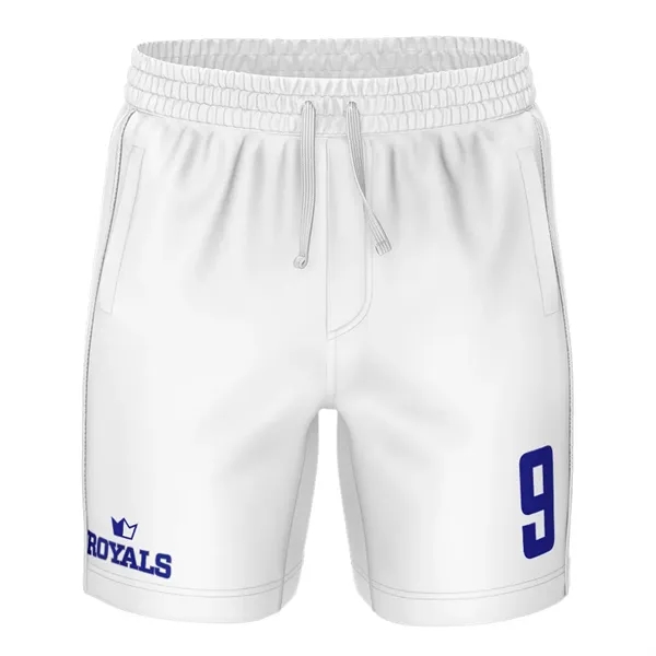 Basketball shorts constructed from durable soft lightweight 5 oz. stretch polyester... from ASI 93987 Martini-Vispak Inc.