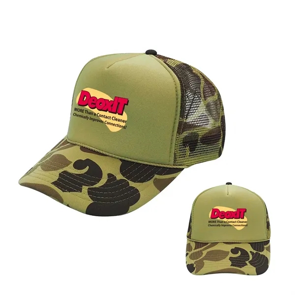 Trucker Cap with Camo Pattern... from ASI 31517 Admart Products
