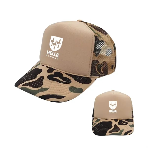 Trucker Cap with Camo Pattern... from ASI 31517 Admart Products