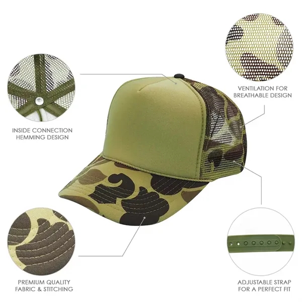 Trucker Cap with Camo Pattern... from ASI 31517 Admart Products