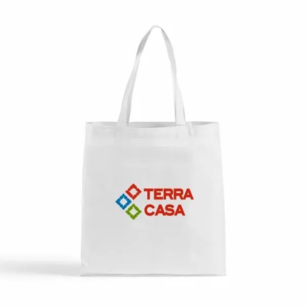 Colored Eco-friendly 6 oz. basic cotton tote, 16"h x 15"w.... from ASI 67557 LimeLight Ent / Limelight USA