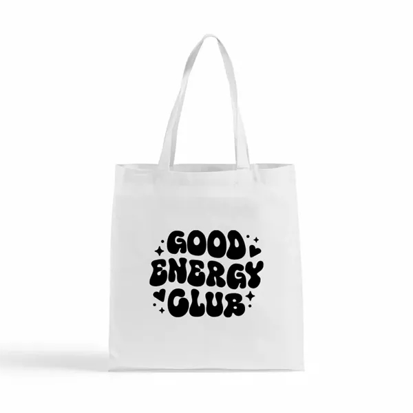 Colored Eco-friendly 6 oz. basic cotton tote, 16"h x 15"w.... from ASI 67557 LimeLight Ent / Limelight USA