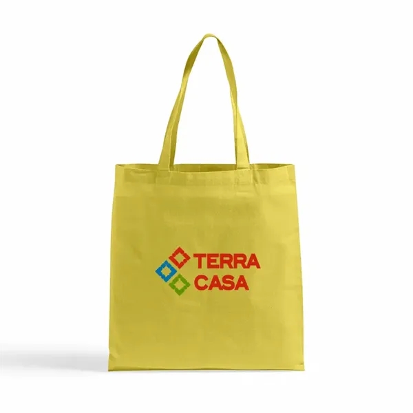 Colored Eco-friendly 6 oz. basic cotton tote, 16"h x 15"w.... from ASI 67557 LimeLight Ent / Limelight USA