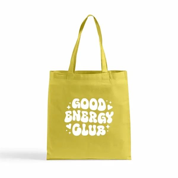 Colored Eco-friendly 6 oz. basic cotton tote, 16"h x 15"w.... from ASI 67557 LimeLight Ent / Limelight USA