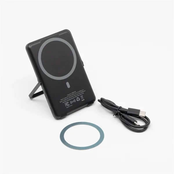 Ultra slim aluminum power bank with kickstand includes a magnetic ring... from ASI 68190 Lungsal / Lungsal