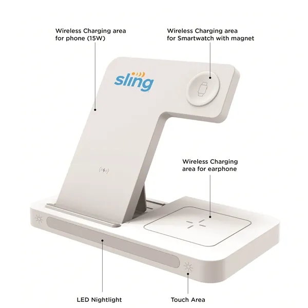 4 in 1 Qi wireless charging phone stand, watch charger, and... from ASI 68190 Lungsal / Lungsal