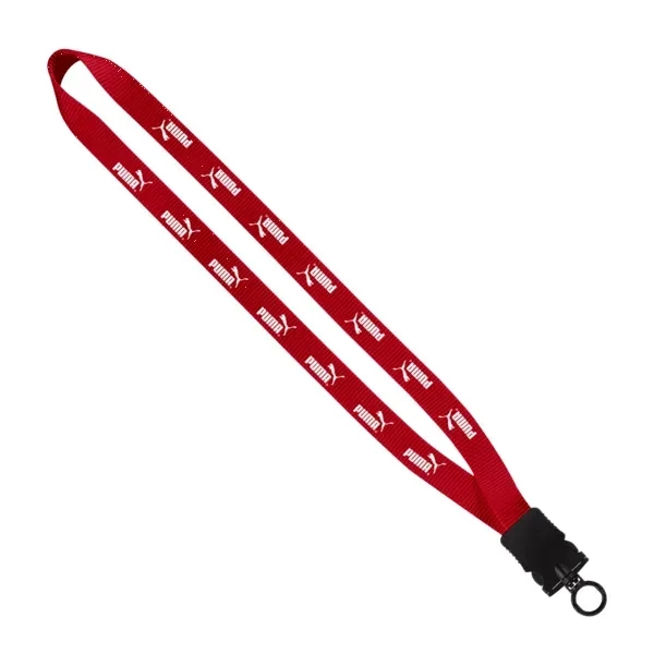 3/4" x 17" smooth nylon lanyard with snap-buckle release and O-ring.... from ASI 88060 Snugz/USA Inc / SnugZ USA®