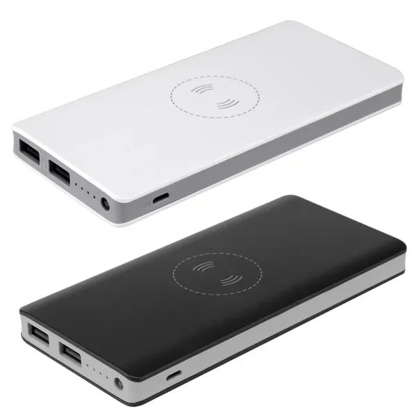 Qi wireless charger with 10,000 mAh (10k mAh) power bank... from ASI 68190 Lungsal / Lungsal