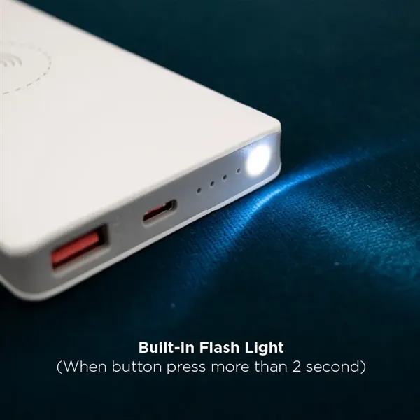 Qi wireless charger with 10,000 mAh (10k mAh) power bank... from ASI 68190 Lungsal / Lungsal