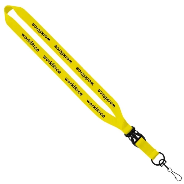3/4" x 16" economy polyester lanyard with slide buckle release and... from ASI 88060 Snugz/USA Inc / SnugZ USA®