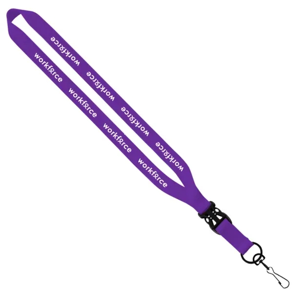 3/4" x 16" economy polyester lanyard with slide buckle release and... from ASI 88060 Snugz/USA Inc / SnugZ USA®