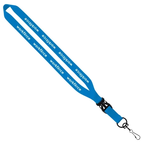 3/4" x 16" economy polyester lanyard with slide buckle release and... from ASI 88060 Snugz/USA Inc / SnugZ USA®