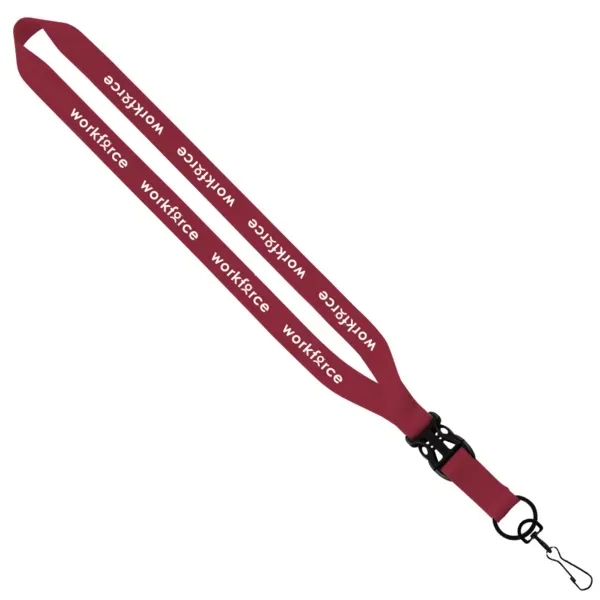 3/4" x 16" economy polyester lanyard with slide buckle release and... from ASI 88060 Snugz/USA Inc / SnugZ USA®