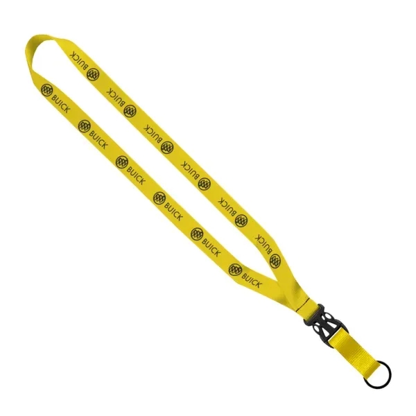 3/4" x 16" multi-color polyester lanyard with slide-buckle release and split-ring.... from ASI 88060 Snugz/USA Inc / SnugZ USA®