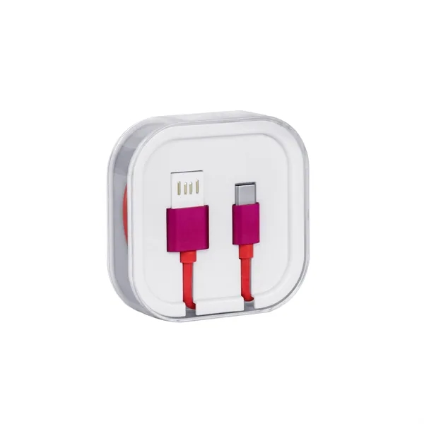 USB-C to USB-A fast charging cable in clear white plastic case.... from ASI 68190 Lungsal / Lungsal