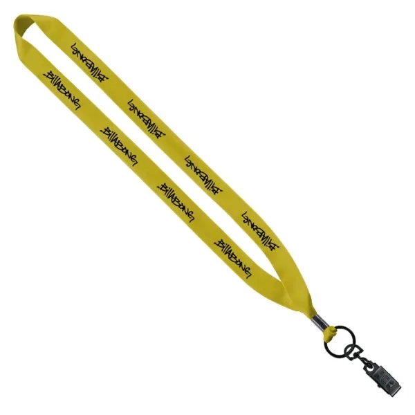 16" x 3/4" economy polyester lanyard with metal crimp and metal... from ASI 88060 Snugz/USA Inc / SnugZ USA®