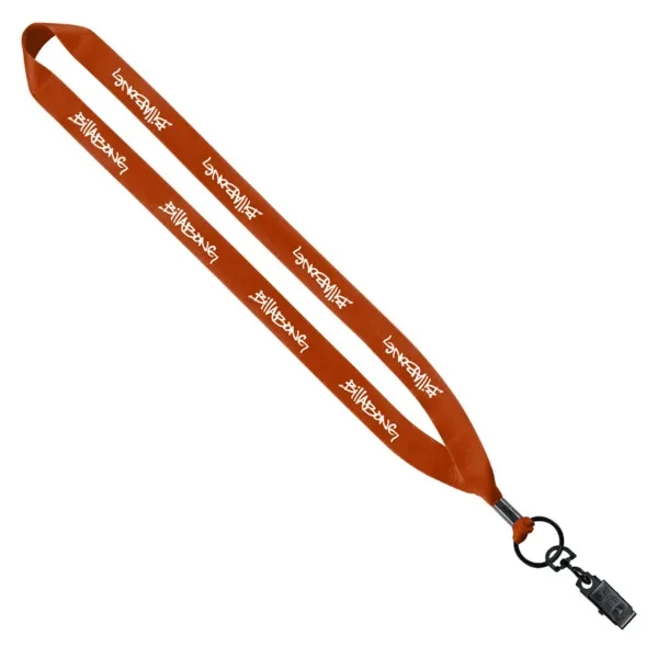 16" x 3/4" economy polyester lanyard with metal crimp and metal... from ASI 88060 Snugz/USA Inc / SnugZ USA®