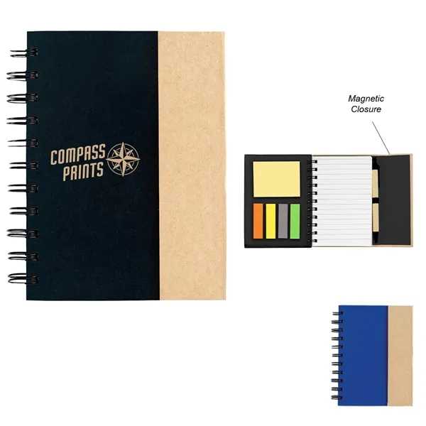 Small spiral notebook with sticky notes and flags.... from ASI 61125 Hit Promotional Products / Hit®