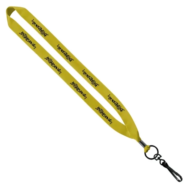 3/4" x 16" economy polyester lanyard with metal crimp and metal... from ASI 88060 Snugz/USA Inc / SnugZ USA®