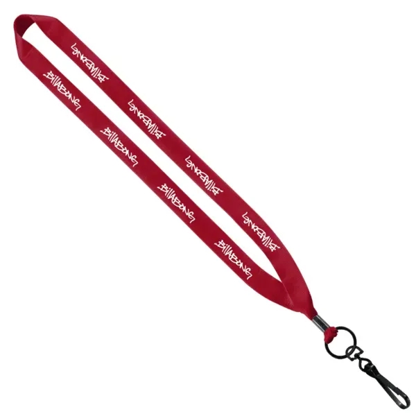 3/4" x 16" economy polyester lanyard with metal crimp and metal... from ASI 88060 Snugz/USA Inc / SnugZ USA®