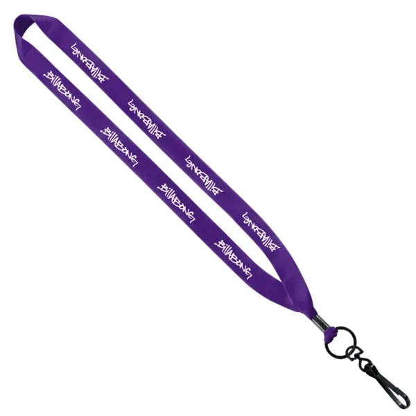 3/4" x 16" economy polyester lanyard with metal crimp and metal... from ASI 88060 Snugz/USA Inc / SnugZ USA®
