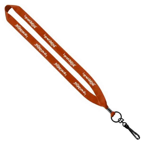 3/4" x 16" economy polyester lanyard with metal crimp and metal... from ASI 88060 Snugz/USA Inc / SnugZ USA®