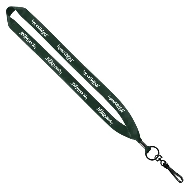 3/4" x 16" economy polyester lanyard with metal crimp and metal... from ASI 88060 Snugz/USA Inc / SnugZ USA®